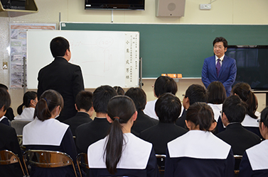 名古屋市立の中学2年生に対し職業講和を実施